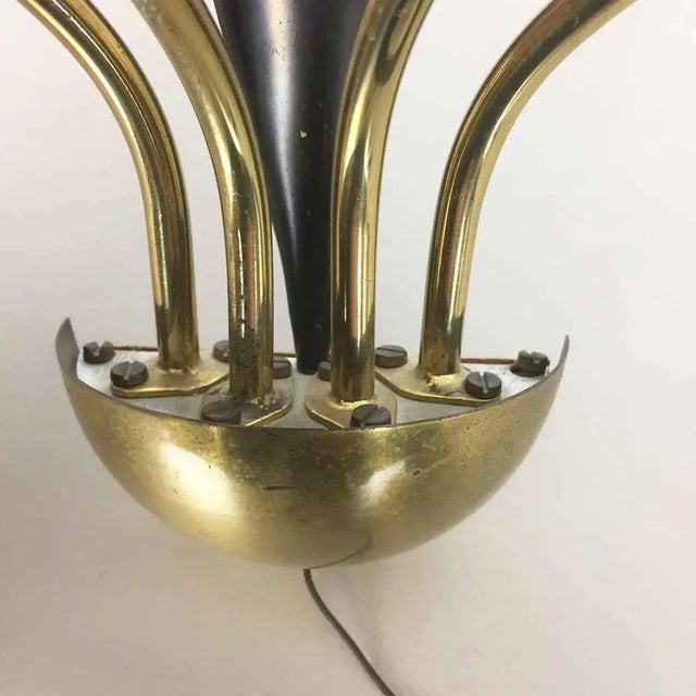 Modern Italian Wall Light in Metal and Brass, 1960s For Sale - Image 3 of 10