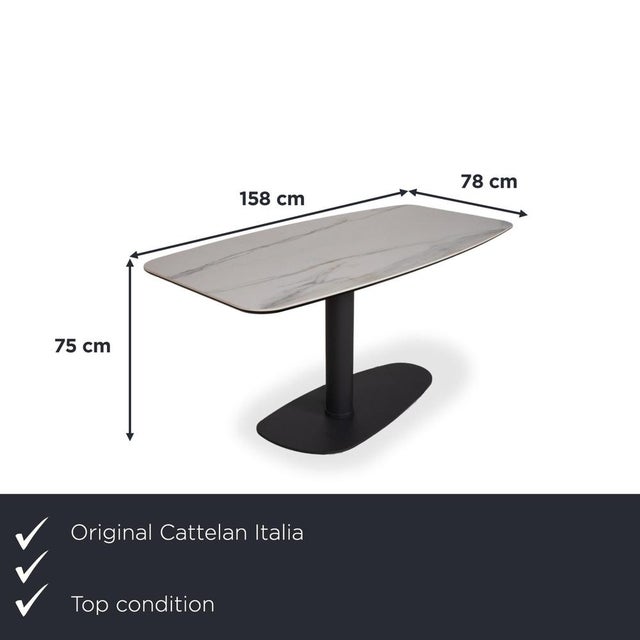 This Cattelan Italia Ipanema dining table is an exquisite example of contemporary Italian design, combining sculptural...