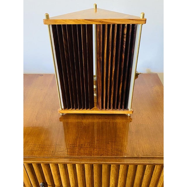 Palisander and Brass Table Lamps by Leonardo Mosso, Italy, 1970s, Set of 2 For Sale - Image 6 of 18