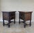 Mid-Century Spanish Bedside Tables with Drawers, 1950s, Set of 2 For Sale - Image 3 of 7