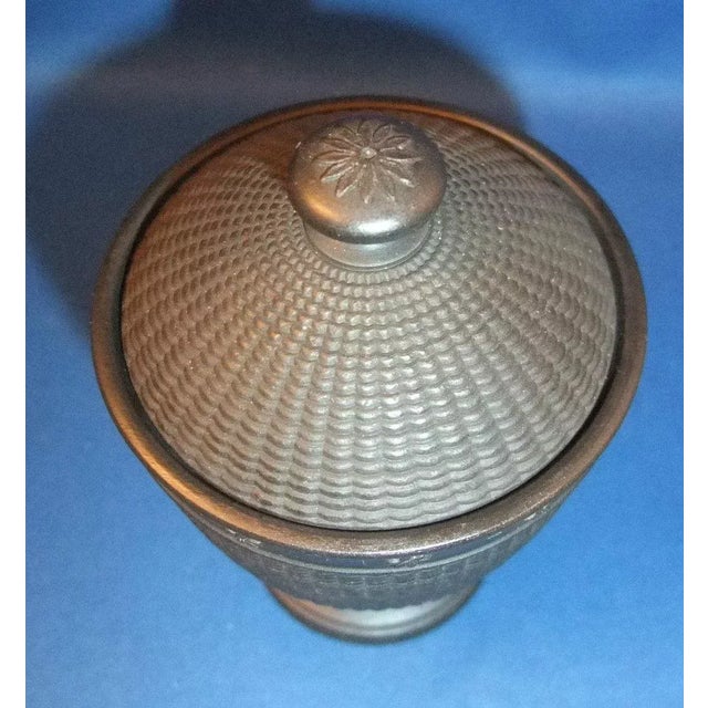 19th Century 19th Century Wedgwood Basalt Engine Turned Urn For Sale - Image 5 of 10