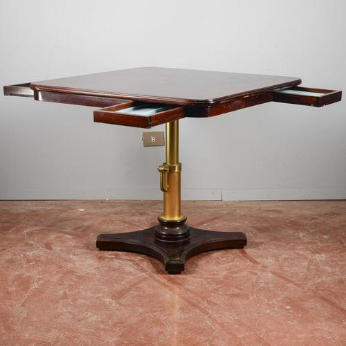 This vintage card table is a technically ingenious piece of modern antiques, ideal for those who appreciate mid-twentieth-...
