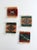 Vintage Southwestern Textile Coasters Set 4 For Sale - Image 4 of 11