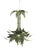 Green A Vintage Hollywood Regency-Style Bamboo Palm Tree Chandelier. For Sale - Image 8 of 11