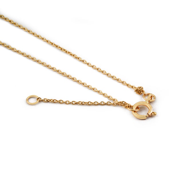 Princess-Cut Diamond Solitaire Pendant Necklace in 14k Yellow Gold For Sale - Image 10 of 15