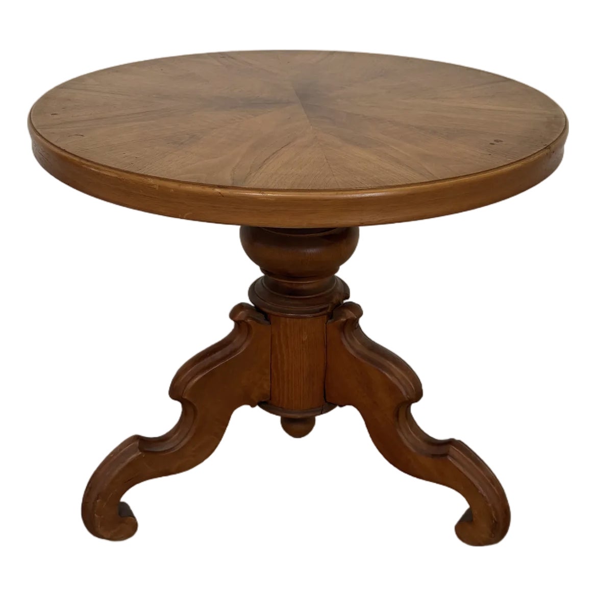 Antique Victorian Pedestal Parlor Side Table | Chairish