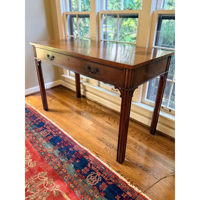 Grand Scale Antique Georgian Library Table Photos do not do justice to this tall antique table perfect behind a sofa or as...