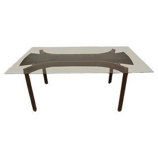 Scandinavian Modern Wooden Dining Table, 1970s For Sale