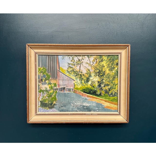 Waterfall, 1960s, Oil Painting on Canvas, Framed For Sale - Image 12 of 13