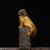 Metal Late 19th Century Gilt Bronze Mythical Beast Statue on Pillar, 1.4kg For Sale - Image 7 of 9