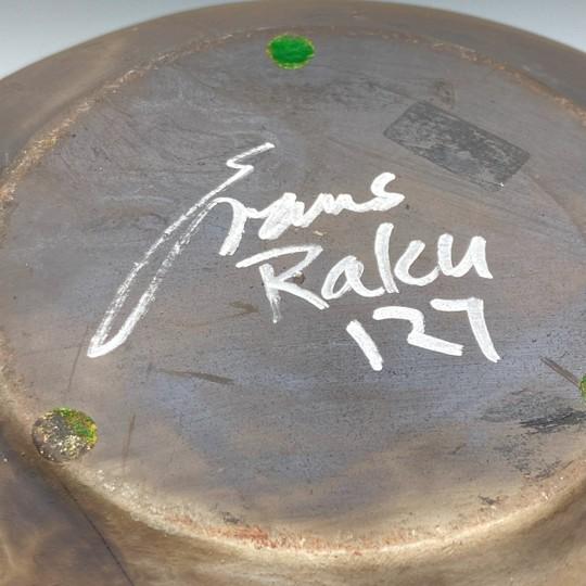 Tony Evans Raku Pottery Vase/Urn 13” Diameter (Signed and Numbered #127) For Sale - Image 17 of 18