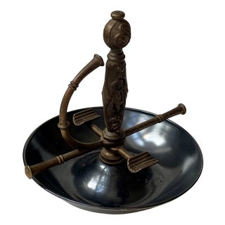 Vintage Sword Handle Venus Ashtray in Brass, 1960s For Sale