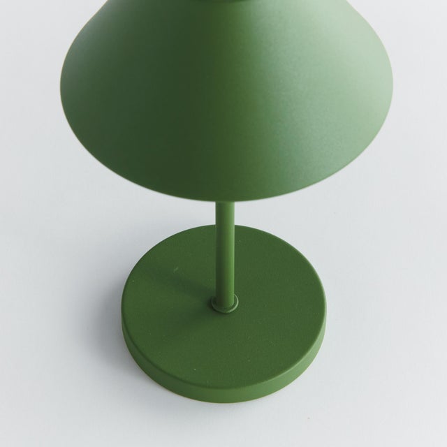 Kenneth Ludwig Chicago Alluna Cordless Led Lamp 10" - Green For Sale - Image 4 of 9