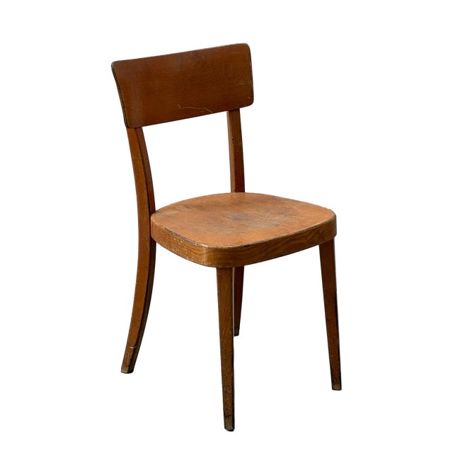 Mid-Century Swiss Wooden Chair by A. Brandenberg, Uster For Sale