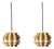 Vintage Swedish Trava Pendant Lamps by Carl Thore for Granhaga Metallindustri, 1960s, Set of 2 For Sale