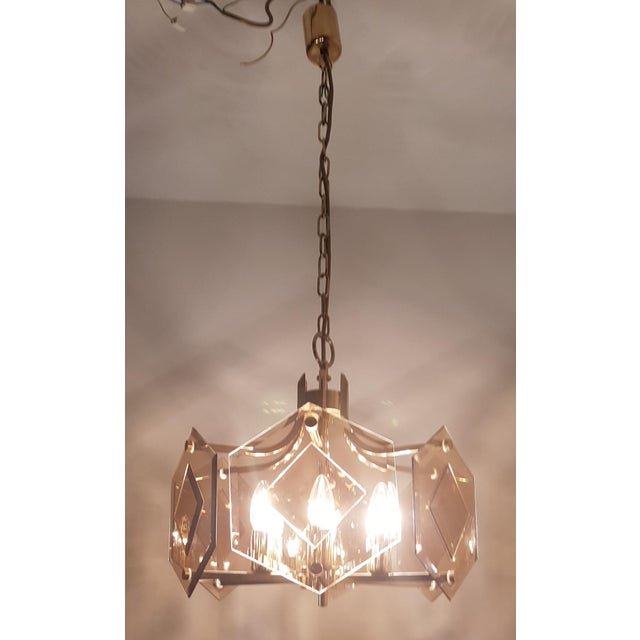 Hollywood Regency Hanging Light, 1960s For Sale - Image 5 of 6