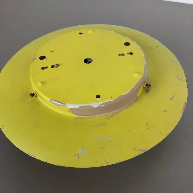 Large Yellow Wall Light in Metal & Opaline Glass in the style of Stilnovo, Italy, 1960s For Sale - Image 13 of 18