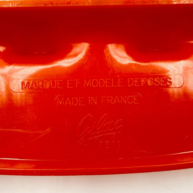 Orange Space Age Wall Hooks by Gilac, 1970s For Sale - Image 10 of 11