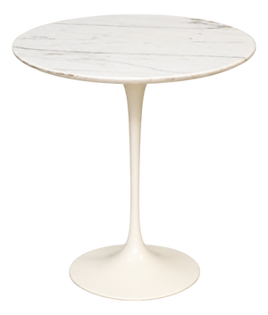 1970s Eero Saarinen Knoll Marble 20” Tulip End Table