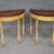 This is a gorgeous pair of Adams style demilune console tables. Dimensions: 36.25 inches wide x 17 .75 inches deep x 33.25...