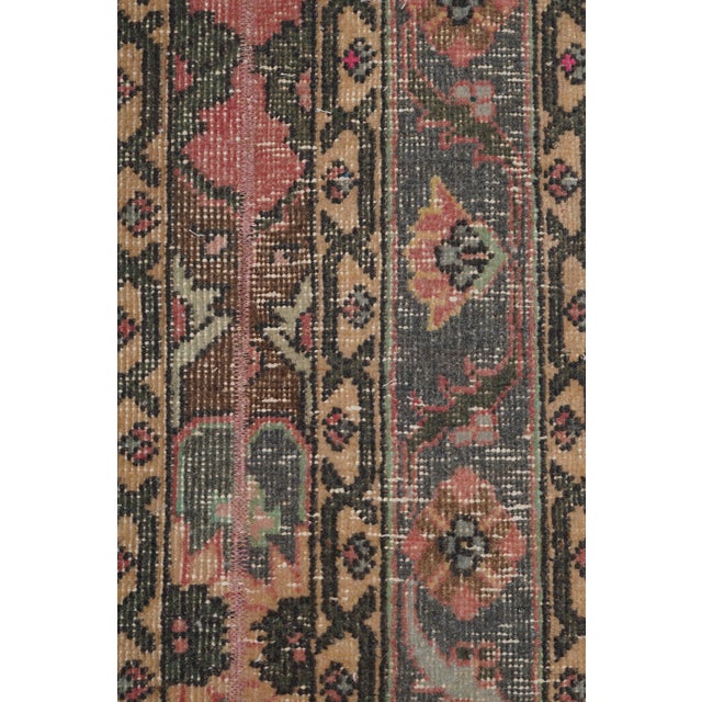 Blue 1960s Hand-Knotted Anatolian Runner - Stair Carpet 1'7'' X 23'9'' For Sale - Image 8 of 10