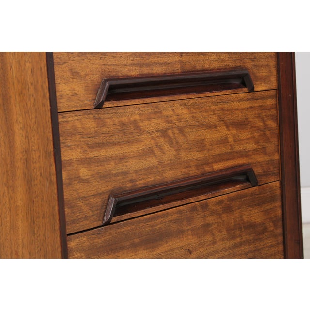Pair of Drexel Perspective Walnut Nightstands For Sale - Image 11 of 16