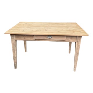 Country-Style Table with Two Drawers, 1930s For Sale