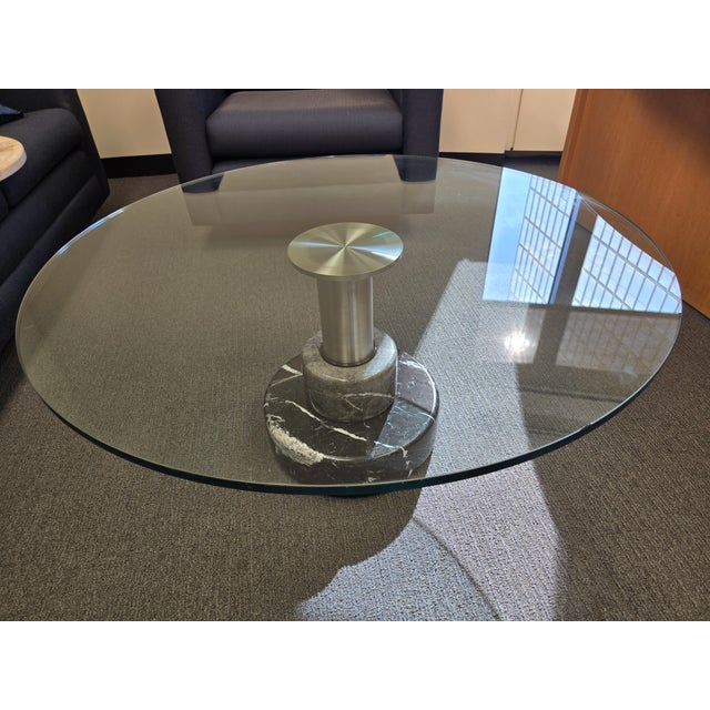 Acerbis Menhir Glass Coffee Table For Sale In New York - Image 6 of 9