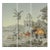 Early View of India Panoramic Hand Painted Wallpaper on Scenic Paper Murals For Sale
