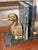 American Late 20th Century Solid Brass Duck Bookends on Marble For Sale - Image 3 of 10