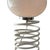 Space Age Design Table Lamp in Opaline Glass Mounted on a Spiral Base by Ingo Maurer for Honsel For Sale - Image 4 of 9