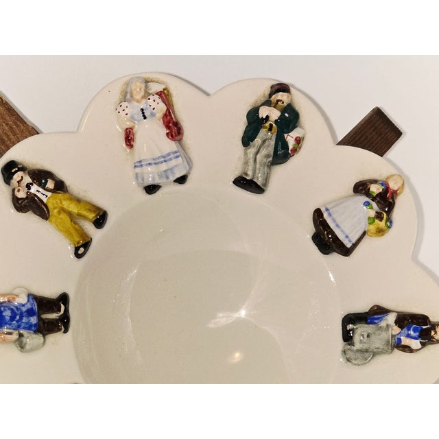 Keramos Vienna Figural Bowl by Anton Kliber – Mid-Century Austrian Folk Art For Sale In Pittsburgh - Image 6 of 12
