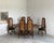 Dirk Van Sliedregt 1960s Rattan + Cane Dining Chairs + Dark Moss Green Down Seat Cushions, Set of 8 For Sale - Image 4 of 14