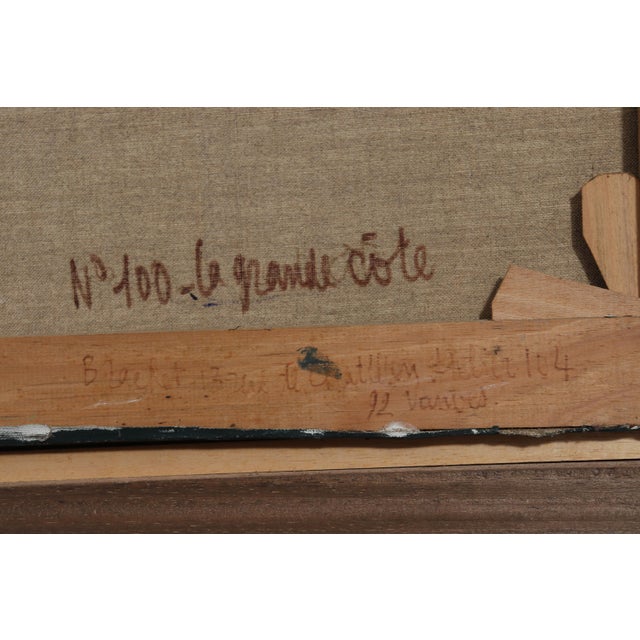 1990s Brachet, La Grande Côte, 1992, Oil on Canvas For Sale - Image 5 of 11