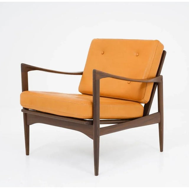 1960s Mid-Century Scandinavian Armchairs Candidate attributed to Ib Kofod Larsen, 1960s, Set of 4 For Sale - Image 5 of 12
