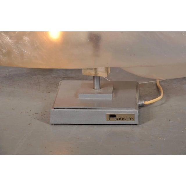 Acrylic Shell Lamp by Rougier, 1970s For Sale - Image 4 of 9
