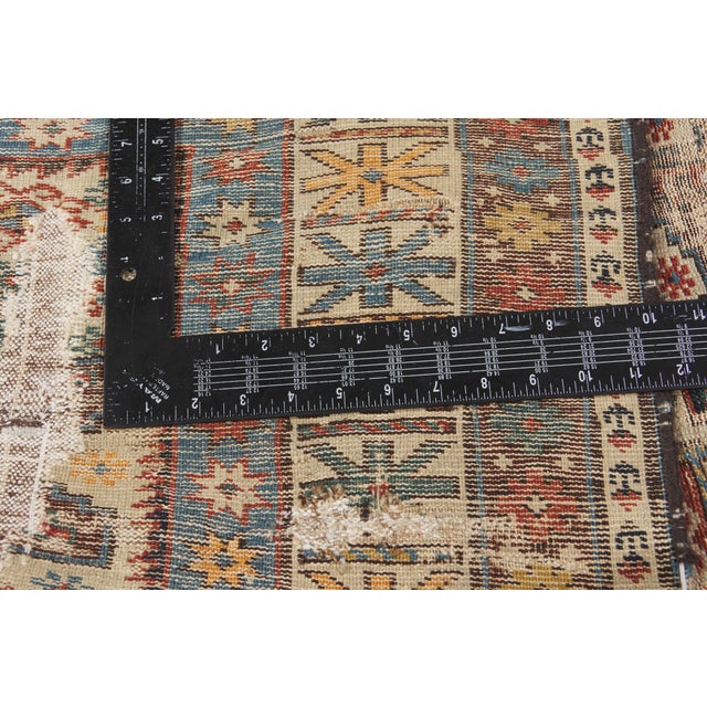Textile Late 19th Century Caucasian Shirvan Rug, 03'03 X 04'07 For Sale - Image 7 of 10