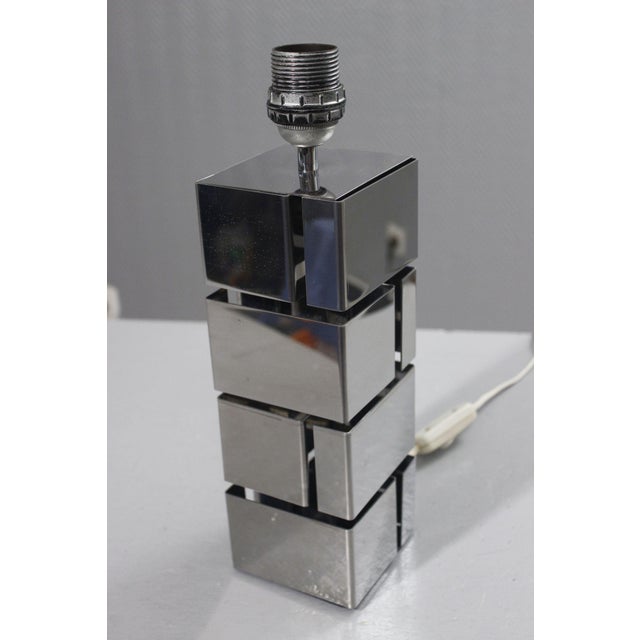 Vintage Chromed Lamp Base by Curtis Jeré, 1970s For Sale - Image 6 of 10