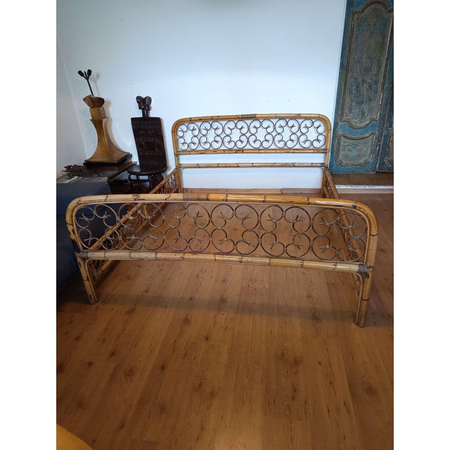 1960s Mid-Century Bamboo Bed, 1960s For Sale - Image 5 of 11
