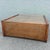 Wood Vintage Boho Chic Cane and Oak Glass Top Coffee Table For Sale - Image 7 of 9