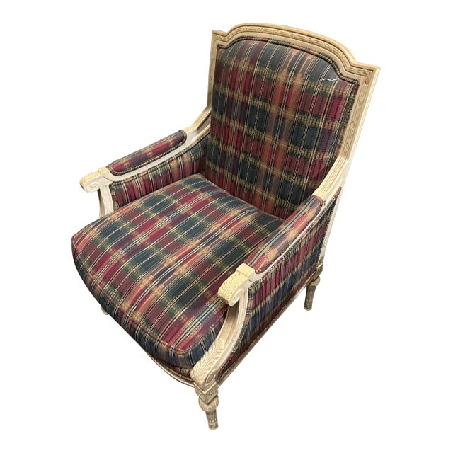 1970s Highland House Red and Blue Chair For Sale