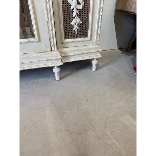 Large 18th Century French Louis XVI 3-Door Bookcases or Armoire For Sale - Image 13 of 17