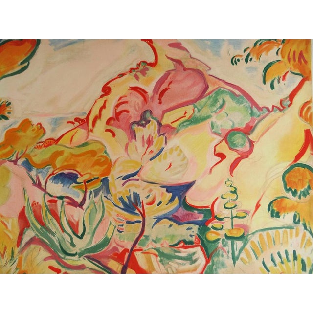Emile OTHON FRIESZ (1879-1949) Landscape at La Ciotat Color lithograph after a painting by the artist Signed in the plate...