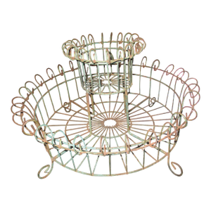 French Victorian 19th Century Wire Garden Planter