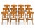 Set of 12 Teak Klismos patio chairs. The chairs are made of solid Peruvian Teak. Finished and ready to enjoy. Set is well...