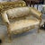 French French Settee Bench With Gold Details For Sale - Image 3 of 5