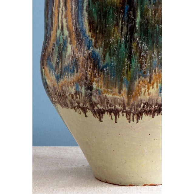 Ceramic Nabeul Double-Handled Jar from Pierre De Verclos, 1930 For Sale - Image 7 of 10