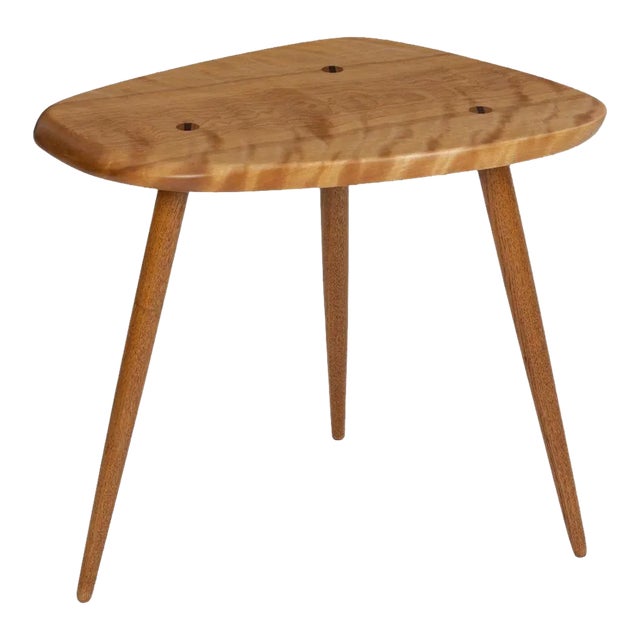 1970s Arthur Espenet Carpenter Three-Legged Occasional Table For Sale