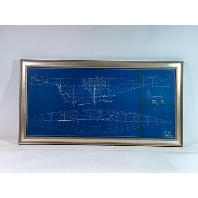 Wood Original Yacht Blueprint for the Q Class Sloop "Tartar" For Sale - Image 7 of 12