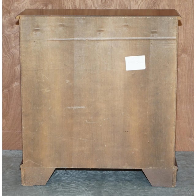 Brown Vintage Mahogany Two Drawer Library Bookcase Sideboard For Sale - Image 8 of 13